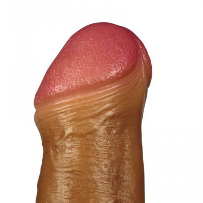 Revolutionary 5 - Prelungitor penis din silicon, 17.8 cm, maro foto