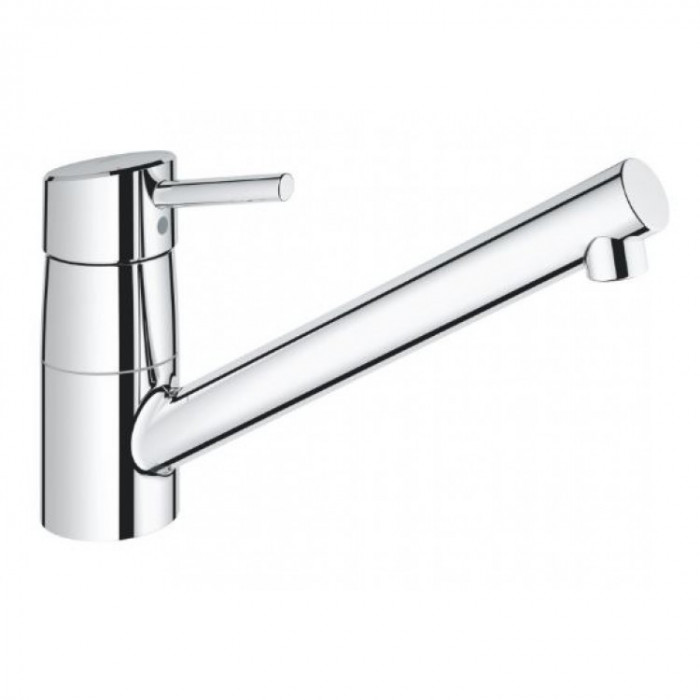 Baterie bucatarie Grohe Concetto 32659001, 3/8, pipa joasa, monocomanda, pivotanta, cartus ceramic, crom