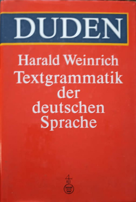 TEXTGRAMMATIK DER DEUTSCHEN SPRACHE-HARALD WEINRICH