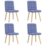 Cumpara ieftin Scaune de sufragerie 4 buc țesătură Jeans Blue