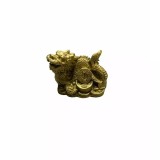 Cumpara ieftin Dragon cu Simbolul Yin si Yang si Raioasa din Rasina 7x5 cm - FS505