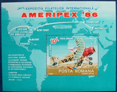 1986 - Ameripex, avion, colita neuzata foto