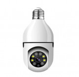 Camera IP, WI-FI, HD, Smart-Bulb, tip bec cu Senzor de Miscare si Aplicatie Telefon