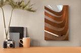 Tablou Canvas Geometrii Ondulate și Lumini Filtrate, 26 x 39 cm, CMCLASS