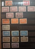 Lot timbre Germania Deutsches Reich 1920-1923 &ndash; Inflație, valori mari 100-4000 Mark, 18 exemplare