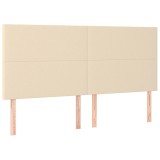 Cumpara ieftin Tablie de pat crem 180x5x118/128 cm, material textil