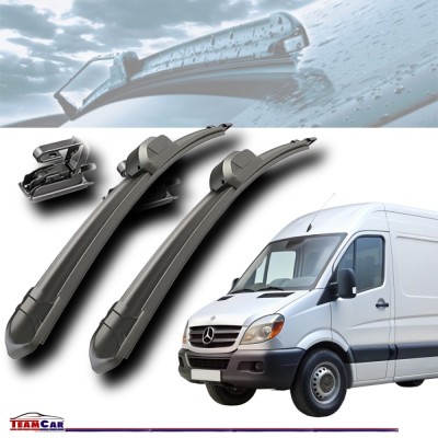 Set stergătoare Sprinter I (1995&amp;ndash;2006) TeamCar&amp;reg; Flat &amp;ndash; Set față foto