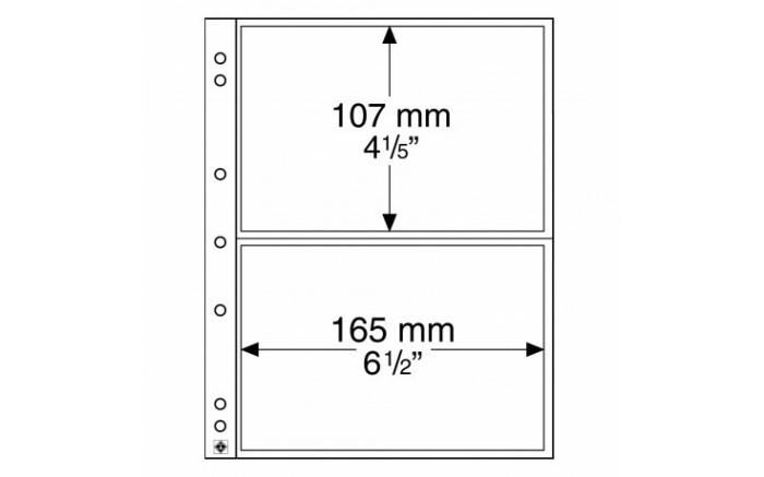 NUMIS 2C PVC file de rezerva pentru banknote - 10 buc. packet