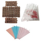 Cumpara ieftin Set Cofetarie si Patiserie 115 piese, Pos ornat, Forme din silicon, 547COF-1