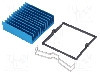 Radiator extrudat, aluminiu, 42.5mm x 42.5mm, albastra, Advanced Thermal Solutions - ATS-X53425G-C1-R0