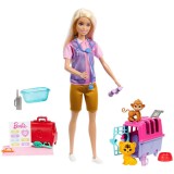 Papusa Barbie You can be - Barbie veterinara din jungla cu animalute, Mattel