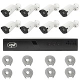 Sistem supraveghere video PNI 4K cu NVR PoE si 8 camere 8MP