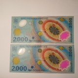 Di.63. Bancnota 2000 lei 1999 eclipsa circulata stare buna