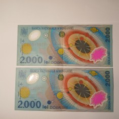Di.63. Bancnota 2000 lei 1999 eclipsa circulata stare buna