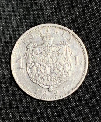 Moneda 1 leu 1894 foto