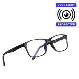 Ochelari de protectie pentru calculator cu filtru de lumina albastra, Rama neagra, CMCLASS