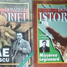 Lot 2 x Dosarele Istoriei Nae Ionescu + Miscarea Legionara Codreanu Horia Sima