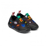Pantofi Baieti Bibi FisioFlex 4.0 Monsters 20 EU, Negru, BIBI Shoes