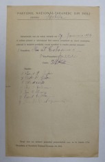 PROCES VERBAL CU OCAZIA CONSTITUIRII UNUI COMITET AL PARTIDULUI NATIONAL - TARANESC DIN DOLJ , COMUNA ISALNITA , 24 IANUARIE 1938
