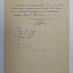 PROCES VERBAL CU OCAZIA CONSTITUIRII UNUI COMITET AL PARTIDULUI NATIONAL - TARANESC DIN DOLJ , COMUNA ISALNITA , 24 IANUARIE 1938