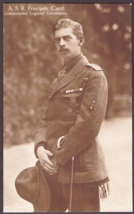 2527 - King CAROL II, Scout Leader, Regale, Royalty - old postcard - unused