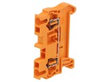 Conector de şine ST cu bornă cu arc, 31A, portocalie