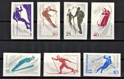 ROMANIA 1961 - Sporturi de munte / serie completa MNH foto