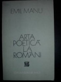 Arta poetica la romani-Emil Manu