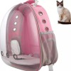 Rucsac transport pisici si caini 42x34x25 cm, Material ABS+PC, Roz