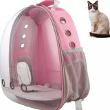 Cumpara ieftin Rucsac transport pisici si caini 42x34x25 cm, Material ABS+PC, Roz