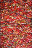 Cumpara ieftin Covor Camera Copii Model Art 11035-120, Marime 80 x 150 cm, Rosu, Inaltime Fir 9 mm, Antialergic, Polipropilena, Gradinita, Cresa, Loc de Joaca, KOLIBRI