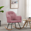 VidaXL Scaun balansoar, roz, catifea 289522
