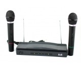 Set 2 microfoane wireless semiprofesionale K&amp;K AT-306