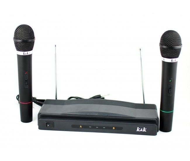 Set 2 microfoane wireless semiprofesionale K&amp;K AT-306