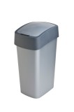 K&ocirc;&scaron; Curver&reg; PACIFIC FLIP BIN 45 lit., 37.6x29.4x65.3 cm, antracit/&scaron;ed&yacute;, na odpad