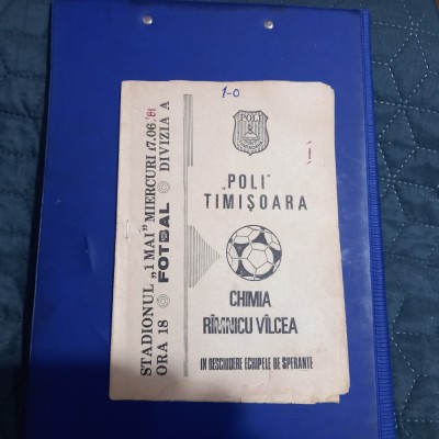 Program Poli Timisoara - Chimia Rm. Vilcea foto