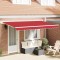 vidaXL Cortina Retractabilă Roșu 400 x 200 cm Poliester și Aluminiu 3329891