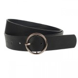 Curea dama, casual-eleganta, din piele ecologica, latime 3 cm, negru - CRD001N, CK LEATHER