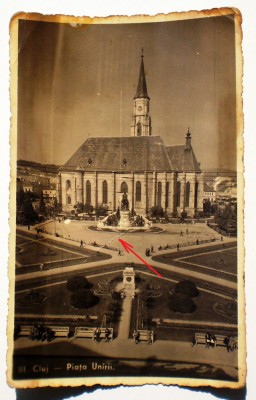 P.100 CLUJ PIATA UNIRII 1939 foto