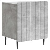 vidaXL Dulap de noapte Gri Beton 43 x 34,5 x 52 cm Lemn prelucrat 894341