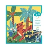 Cumpara ieftin Set creativ de razuit Djeco - Animale mari pentru cei mici