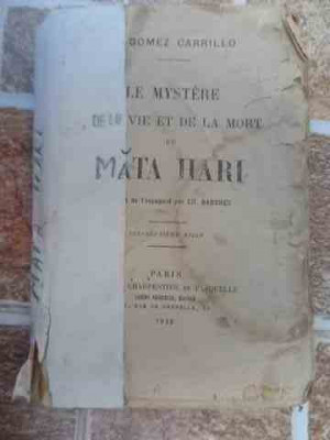 Le Mystere De La Et De La Mort - Gomez Carrillo ,532993 foto