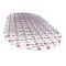 Covoras antiderapant perforat pentru baie PVC 67x38cm