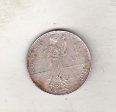 bnk mnd Romania 1 leu 1912 , argint