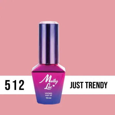 Lac gel MOLLY LAC UV/LED gel polish Miss Iconic - Just Trendy 512, 10ml foto