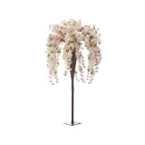 Cumpara ieftin Cires artificial cu flori roz 190 cm