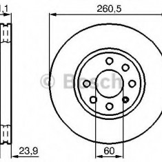 Disc frana OPEL CORSA C (F08, F68) (2000 - 2009) BOSCH 0 986 479 B46