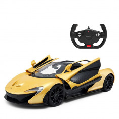 Masinuta cu telecomanda, Rastar, McLaren P1, 1:14, Galben