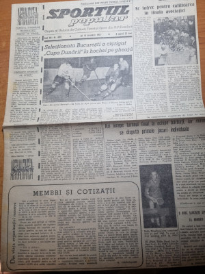 sportul popular 19 decembrie 1963-fotbal steaua bucuresti,tir,baschet,sah,schi foto