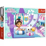 Puzzle Trefl 60 Gabbys Dollhouse Gabby La Piscina, TREFL 60P